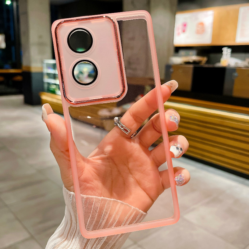 เคส ใช้ได้กับ ealme c55 RMX3710 Realme narzo n55 realmec55 ฟิล์มถ่ายภาพป้องกันหลายสีโปร่งใส เลนส์แฟล