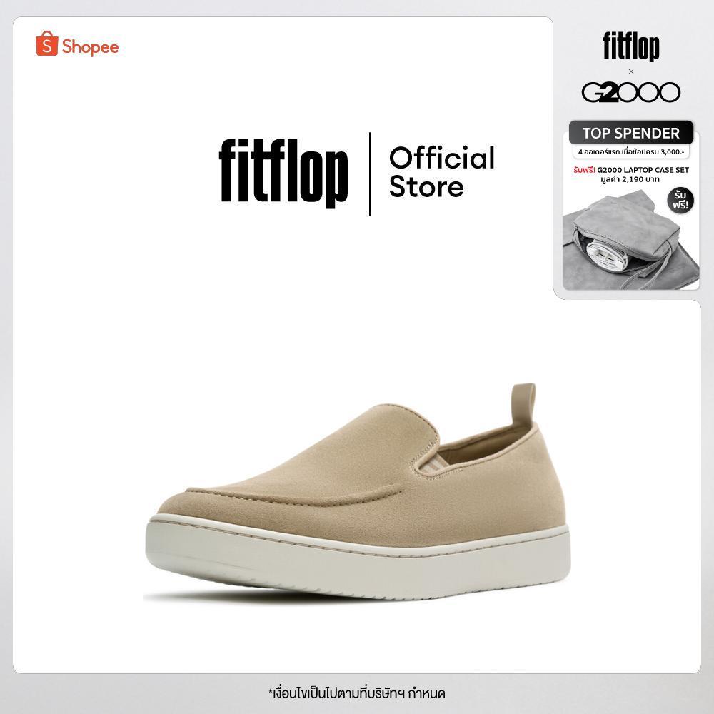 FITFLOP CRAFT-Q SUEDE MOC LOAFERS รองเท้าโลฟเฟอร์ผู้ชาย รุ่น A0F-D55 สี BEIGE