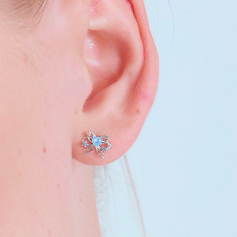 More Than Piercing: MP02 Lover Night Ribbon จิวหู/ต่างหู
