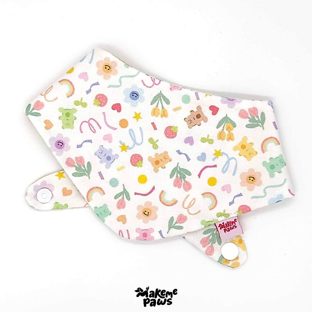 Mini Cute Bandana ผ้าพันคอลายน่ารัก ผ้าพันคอสัตว์เลี้ยง สุนัข หมา แมว