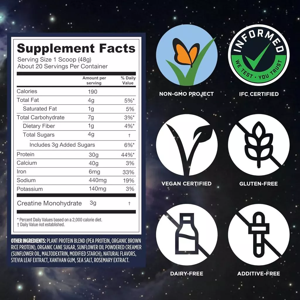 Vega Protein + Creatine ผงโปรตีนพืชผสมครีเอทีน รสวานิลลา 20 เสิร์ฟ thumbnail 6