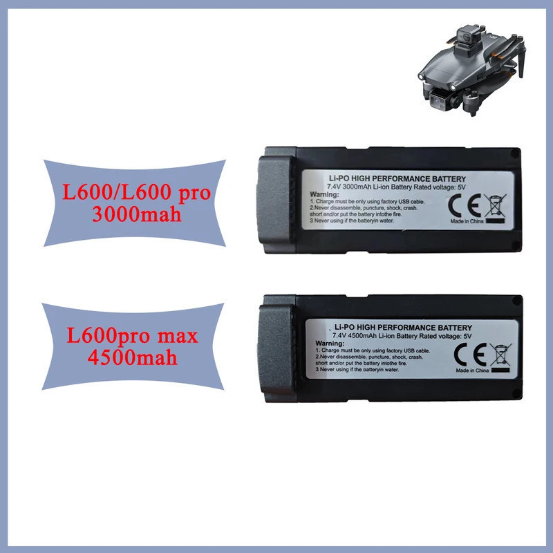 L600-1 Drone แบตเตอรี่ 7.4V 3000mAh 4500 mAh สําหรับ L600 PRO MAX แบตเตอรี่ชาร์จ L600 Pro RC Quadcop