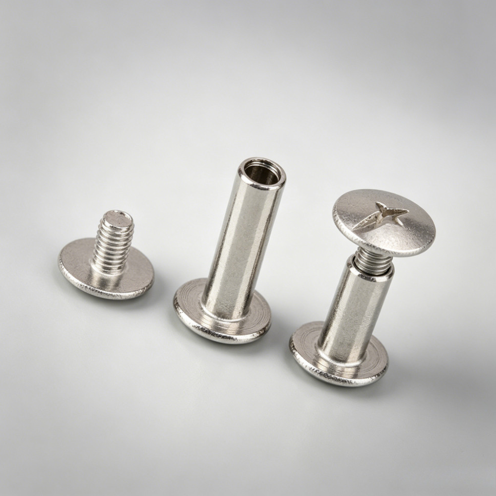 304 สแตนเลสสตีลหญิง Rivets สกรูก้นอัลบั้มภาพ Ledger Nails M4/M4.5