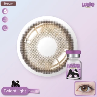 คอนแทคเลนส์(บิ๊กอาย) Twight Light Brown / Gray (Luloo) ⭐️ลายฮิต ขายดีมาก กรองแสงกันยูวี