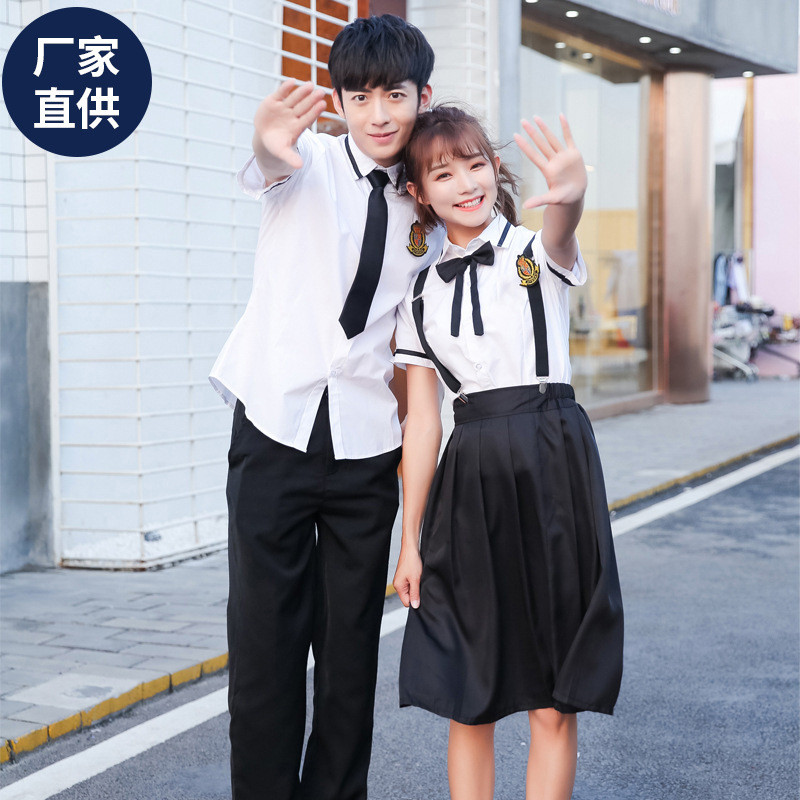 [เพิ่ม Shifen] ชุดนักเรียนนักเรียนมัธยมต้นเครื่องแบบคลาสญี่ปุ่นเกาหลี Preppy Feng ชุดกะลาสี Chorus C