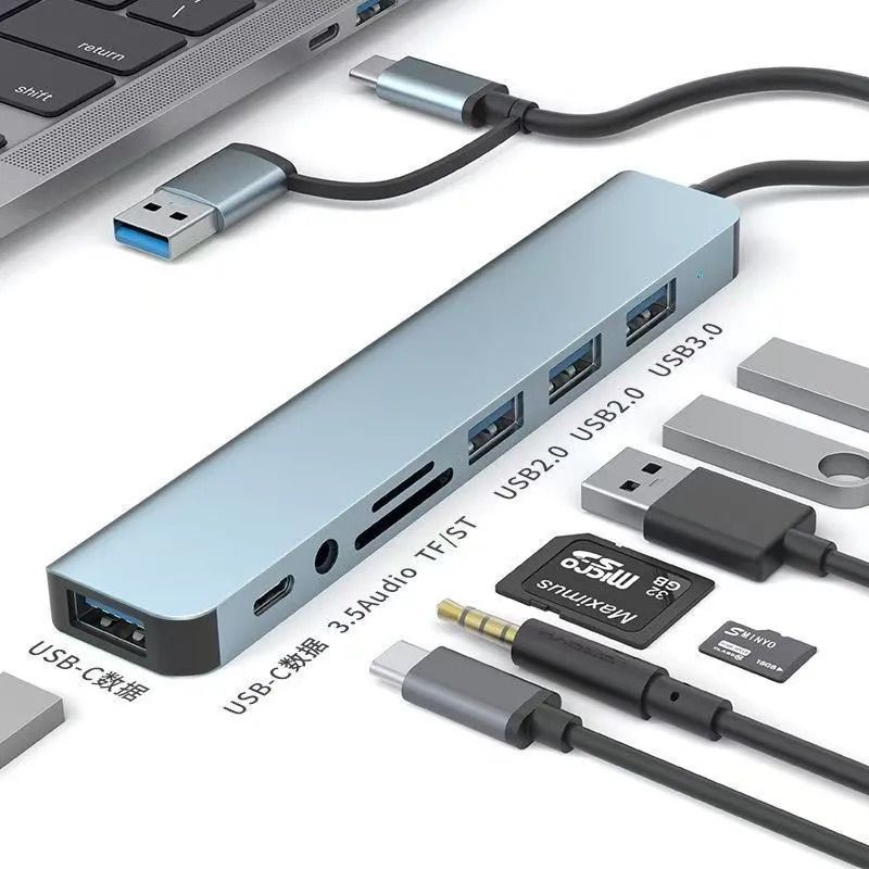 Hub Docking Station Typec Docking Station โน้ตบุ๊คแท็บเล็ต USB Multi-Function Docking hub Splitter