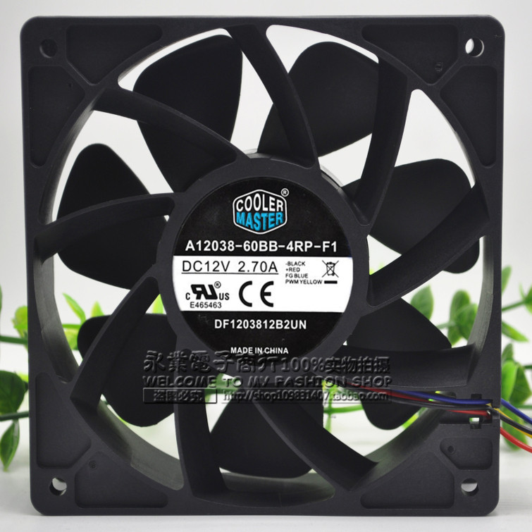 A12038-60BB-4RP-F1 2.7A 12V 12CM M3 E9+S9 L3+S7 พัดลมรุนแรง
