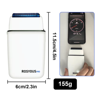 ROSYOUS RS620 เครื่องโกนหนวดตัดผมมืออาชีพ 10000RPM เครื่องโกนหนวดไฟฟ้าฟอยล์คู่สําหรับผู้ชายเครื่องกันหนวดเคราตัดผม