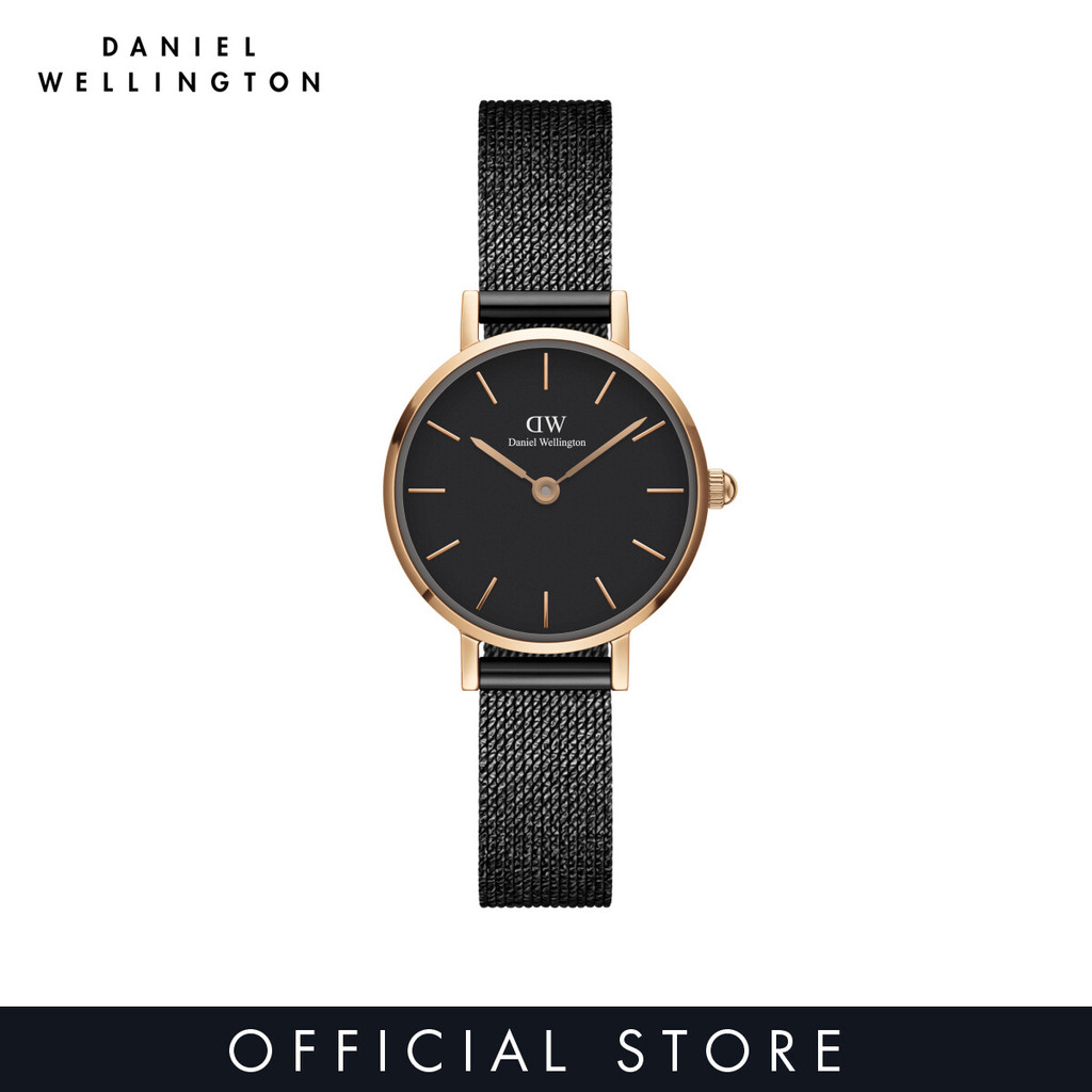Daniel Wellington นาฬิกาข้อมือ Petite Ashfield RG Black 28มม สีดำ