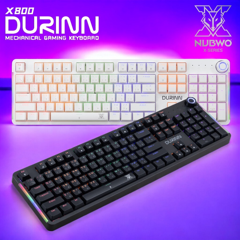 Nubwo X-Series Keyboard X800 Led Merchanical Gaming Mini RGB Blue Switch