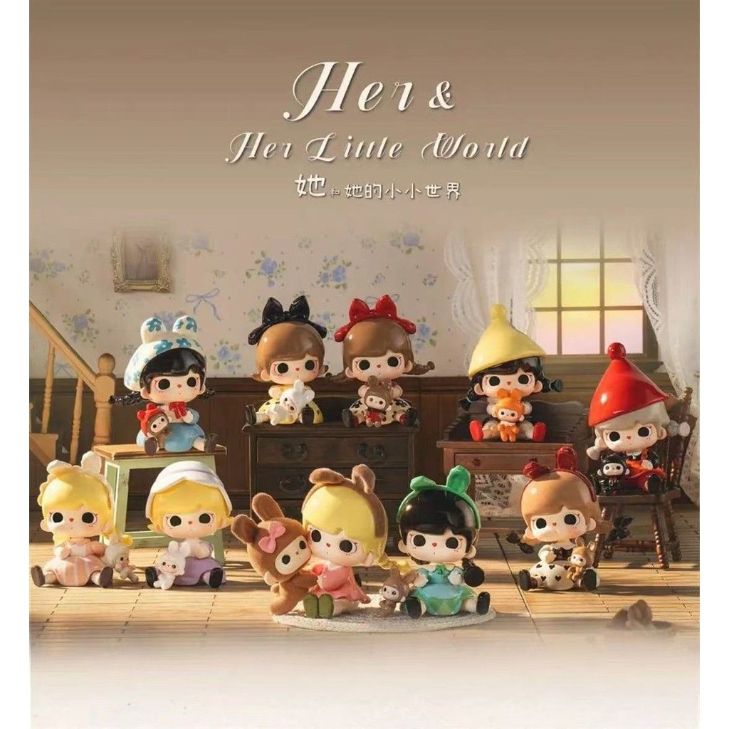 [9 ชิ้น] TUTU BEAR TUTU BEAR TUTU BEAR Her Little World Series Mystery Box ตุ๊กตาน่ารักรูปของเล่นอิน