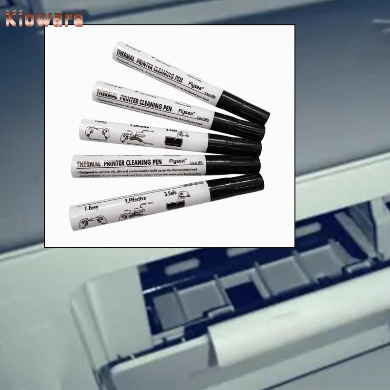 [โคลแวร์] 5 ชิ้นหัวพิมพ์ทําความสะอาดปากกาซ่อมปากกาแอลกอฮอล์ปากกาทําความสะอาดบัตร ลable ปากกาความร้อน