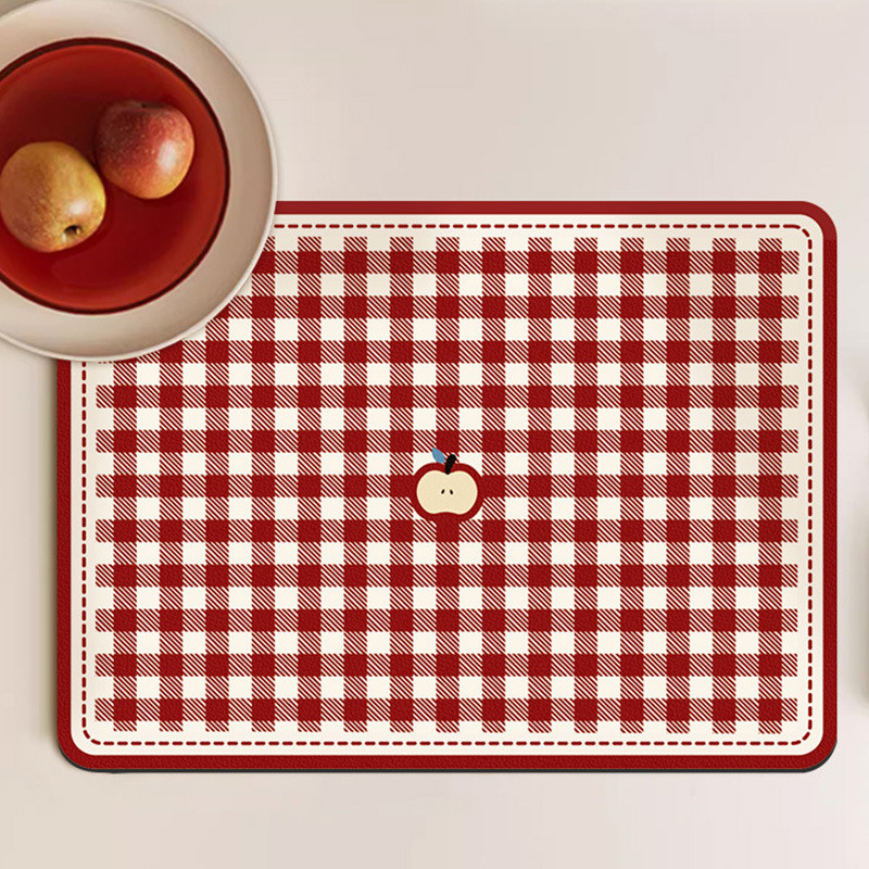 COD แผ่นดูดซับน้ํา แผ่นดูดน้ำครัว แผ่นรองจาน 30x40cm ซับน้ำไว กันลื่นทนทาน แห้งเร็ว สำหรับใช้ในครัว - รูปที่ 6