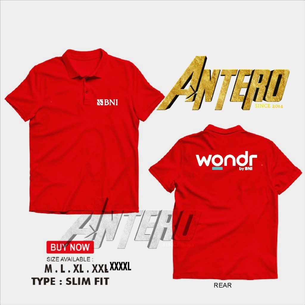 เสื้อยืดคอปกโปโล Bank BUMN wundr by BNI _Playmoreshop
