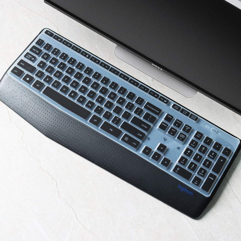 ซิลิโคนกันฝุ่นกลไร้สายสําหรับ Logitech MK345 K345 MK 345 ฝาครอบคีย์บอร์ดเดสก์ท็อปฝาครอบป้องกันฝุ่น