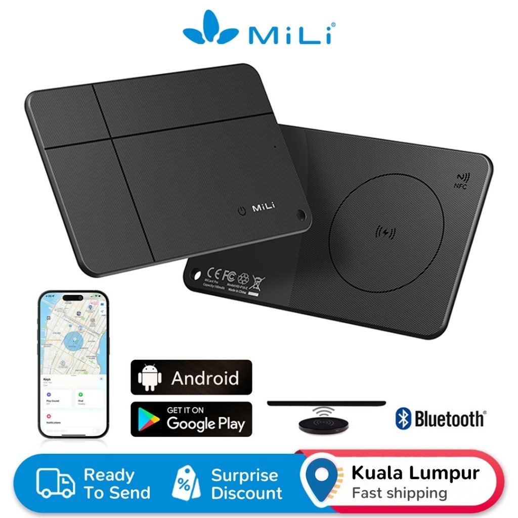 MiLi MiCard Pro สําหรับ Android สมาร์ทการ์ด AntiLoss พร้อมโหมดที่สูญหายและฟังก์ชั่น NFC รองรับ Googl