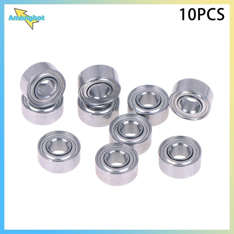 Amonghot> 10 ชิ้น 683ZZ 3*7*3 มิลลิเมตรแบริ่งขนาดเล็ก Chrome เหล็ก 683 ZZ 2Z 683Z ภายใน Bore 3 มิลลิ