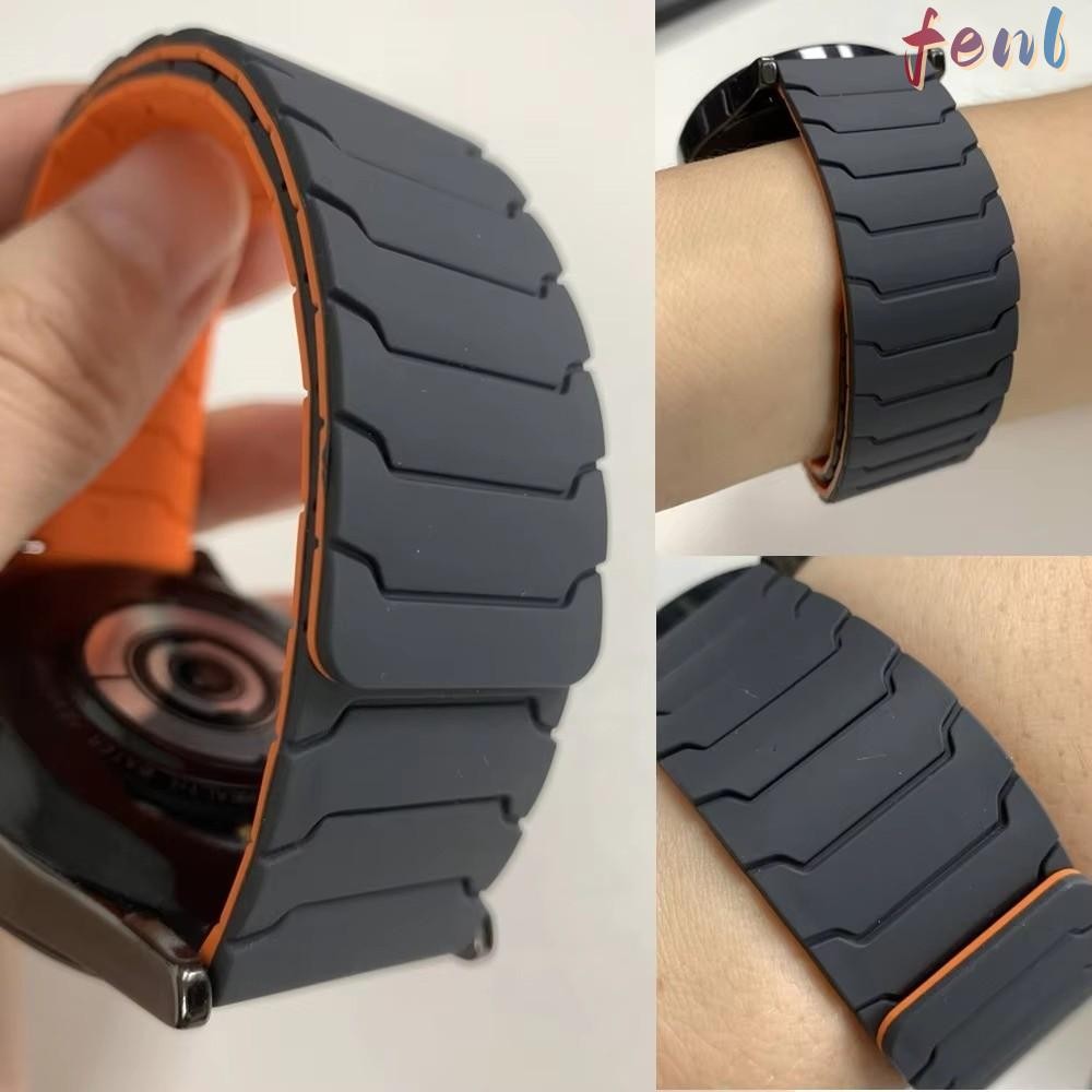 FENL Loop Band, สายรัดแม่เหล็กปรับได้ 20/22 มม., แฟชั่นสายนาฬิกาซิลิโคนยืดหยุ่นสําหรับ Huawei GT5/GT4 สวมใส่ง่าย