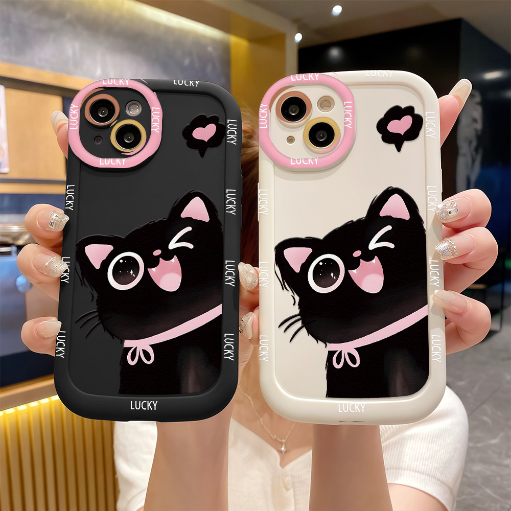 จัดส่งในพื้นที่ เคสโทรศัพท์มือถือพัฟ ภาพเคลื่อนไหวการ์ตูน For VIVO Y20 Y30 Y21 Y33S Y21S Y17 Y3S Y15 Y12 U3X Y33S PFK141
