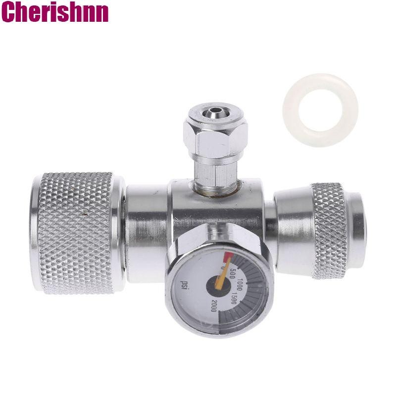 Cherishnn เครื่องวัดความดัน มานอมิเตอร์ CO2 JIS M22-14 เส้นผ่าศูนย์กลาง 0 87 22 มม. 1500PSI สําหรับ In