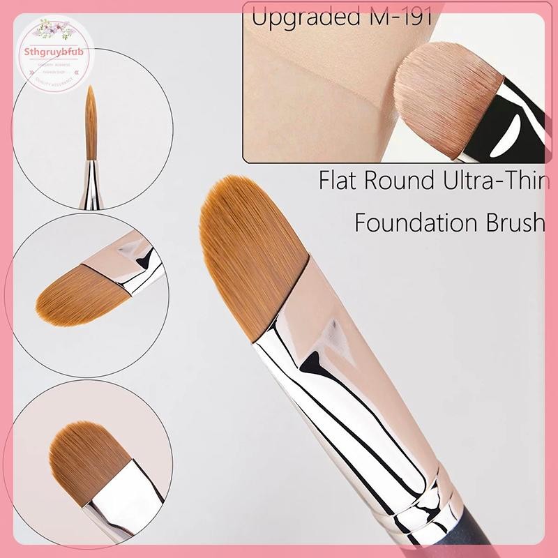 STHB Flat Round Ultra-thin Foundation คอนซีลเลอร์แปรงแต่งหน้า Professional Contour Liquid Cream คอนซ