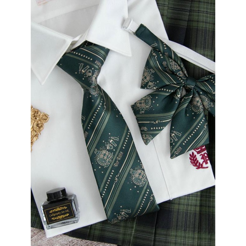 [Pantervilla] Beer Rabbit JK/DK Uniform Original Design Uniform Tie Japanese Shirt Accessories Bow T