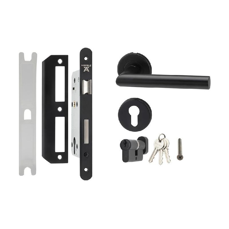 HAFELE มือจับก้านโยกห้องทั่วไป 499.10.134 สีดำ