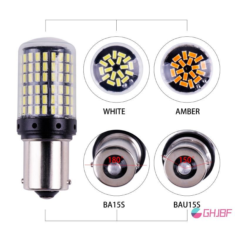 GHJBF] 2 PCS TREND LED เลี้ยวหลอดไฟ CanBus 1156 BA15S P21W 1157 BAY15D P21/5W 7440 7443 W21/5W 3156 