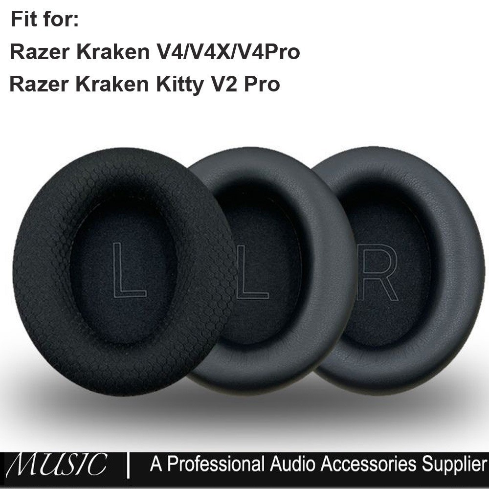 Kraken Pro V4 เปลี่ยนแผ่นรองหูฟัง,สําหรับ Razer Kraken V4/V4X/V4Pro/Kitty V2 Pro หูฟังสําหรับเล่นเกม