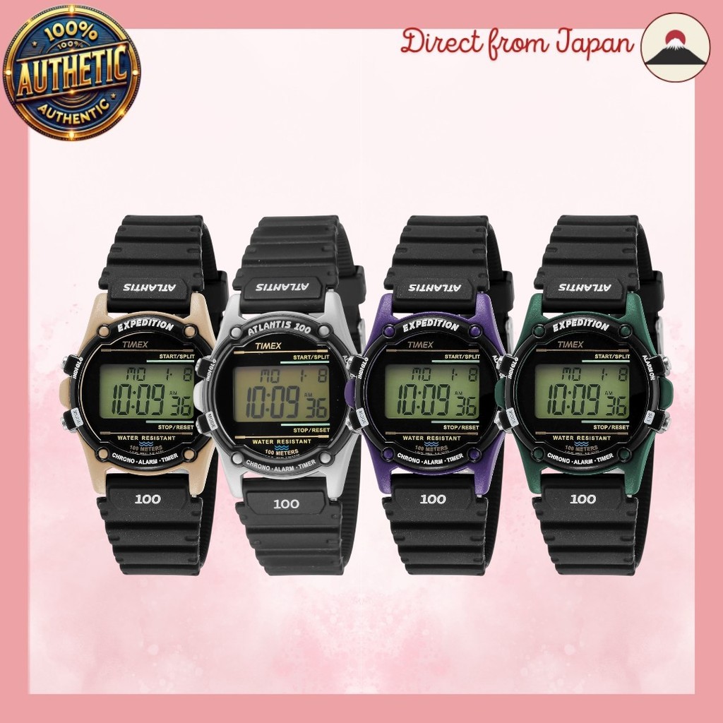 นาฬิกา TIMEX Atlantis 100 สีเบจ - รุ่นแท้ TW2U92000 สำหรับผู้ชายและผู้หญิง (Unisex)
