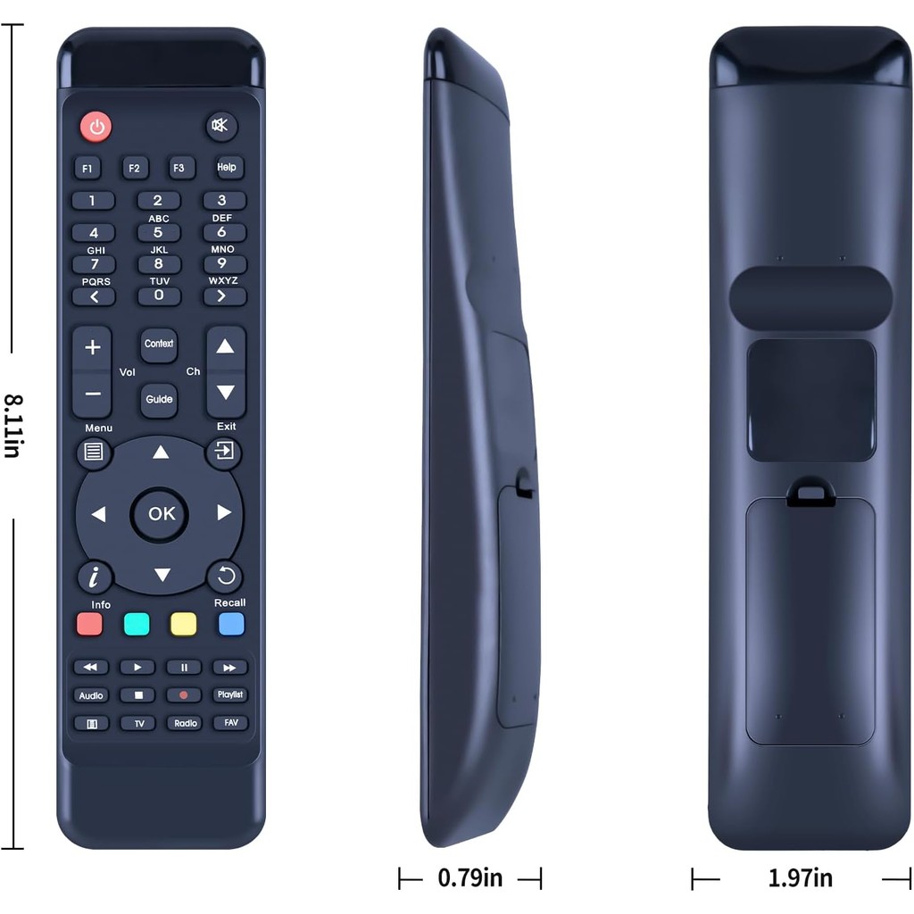 รีโมทคอนโทรลทดแทนสําหรับ Formuler F1, F2, F3, F4 Turbo TV W6ZW