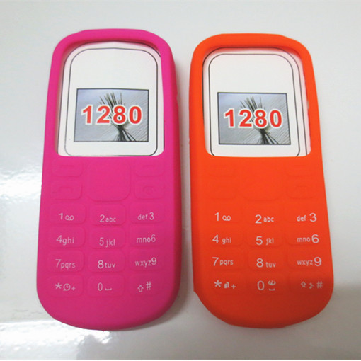 โนเกีย/โนเกีย 1280 ปุ่มการพิมพ์ผ้าไหมแบบรวมทุกอย่างขนาดใหญ่เคสซิลิโคนบริสุทธิ์นุ่มพิเศษเคสป้องกันโทร