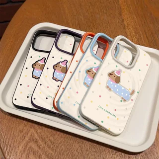 💎Bov-เข้ากันได้ iPhone แม่เหล็ก การชาร์จไร้สาย เคสไอโฟน 11 XS 14plus 15PRO 12 13pro 16promax xsmax xr ป้องกันฝุ่-XDCXK2