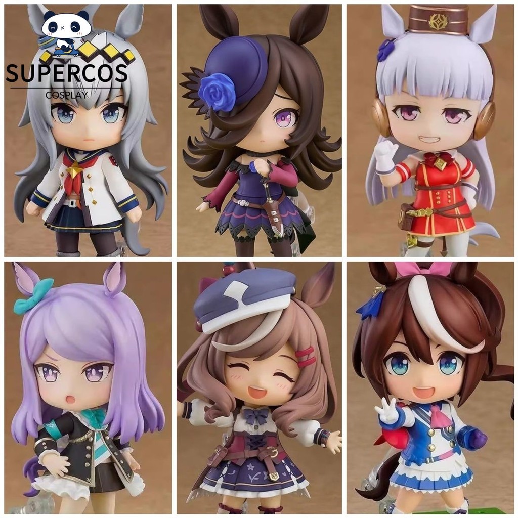 Uma Musume สวย Derby Nendoroid รูป Gold เรือ Oguri Cap Tokai Teio Mcqueen ข้อต่อที่สามารถเคลื่อนย้าย
