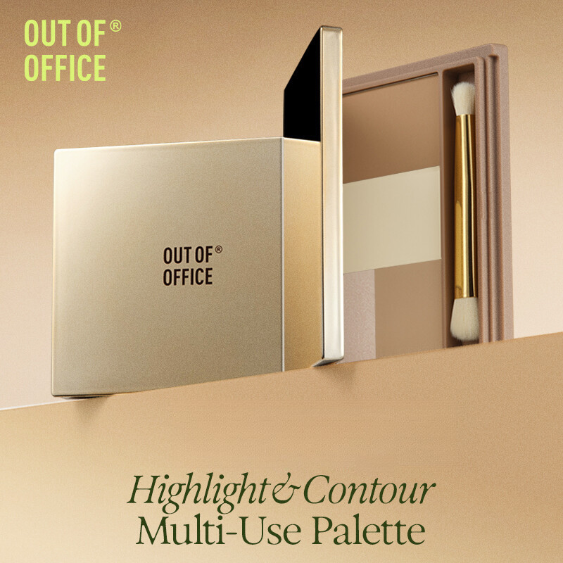 OUT OF OFFICE Contour Palette Highlighter OOO Contour สี่สีจมูก Shadow Highlighter อเนกประสงค์และ Hi