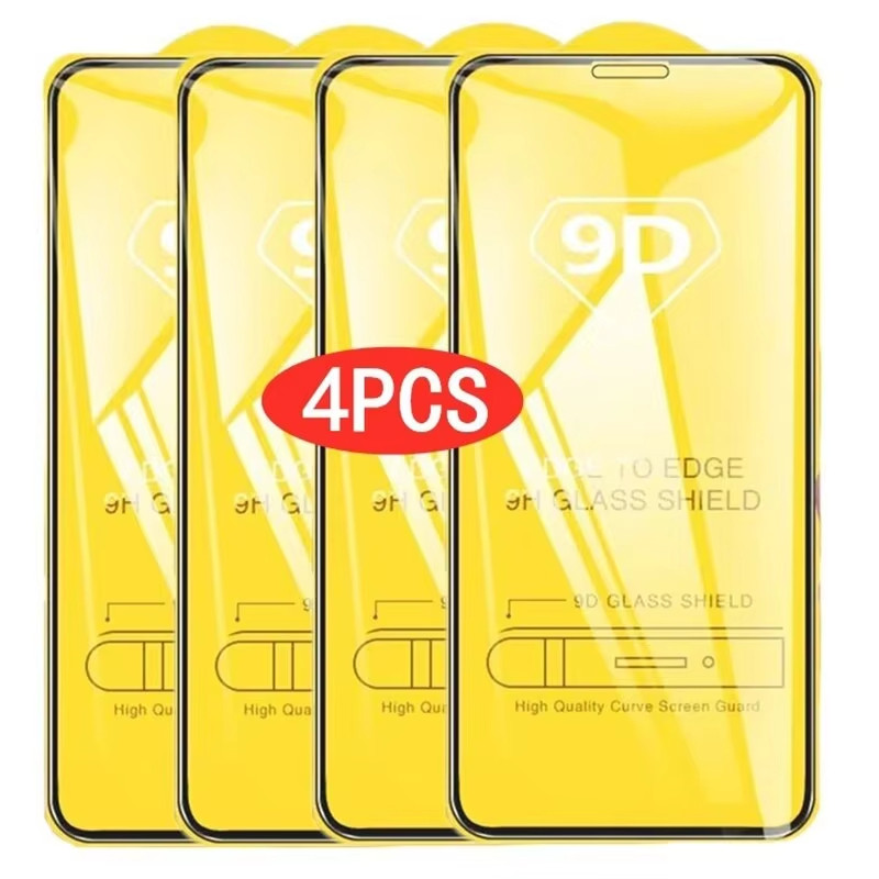 4PCS 9D ฟิล์มกระจกเต็มจอ For Samsung A07 A17 A56 A55 A36 A35 A26 A25 A16 A06 A54 A22 S25 S24 Ultra FE ฟิล์มกันรอย Glass