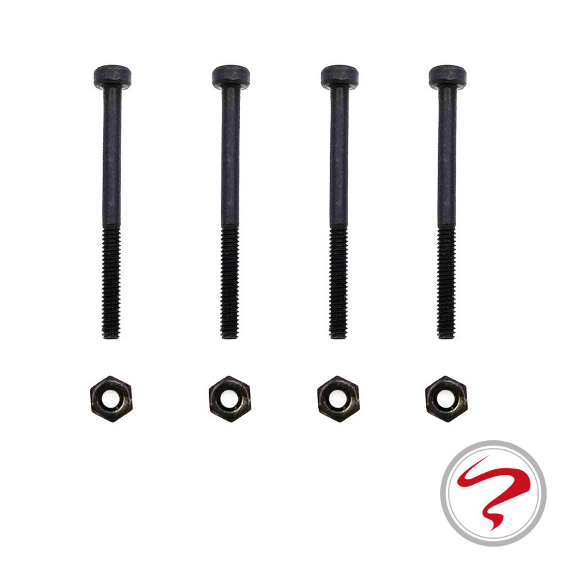 Home-Made Tamiya อุปกรณ์เสริมสกรูสีดํา M2 ซ็อกเก็ตหกเหลี่ยม 25 มม.สกรูครึ่งเกลียว 2 ชิ้นราคา 15454