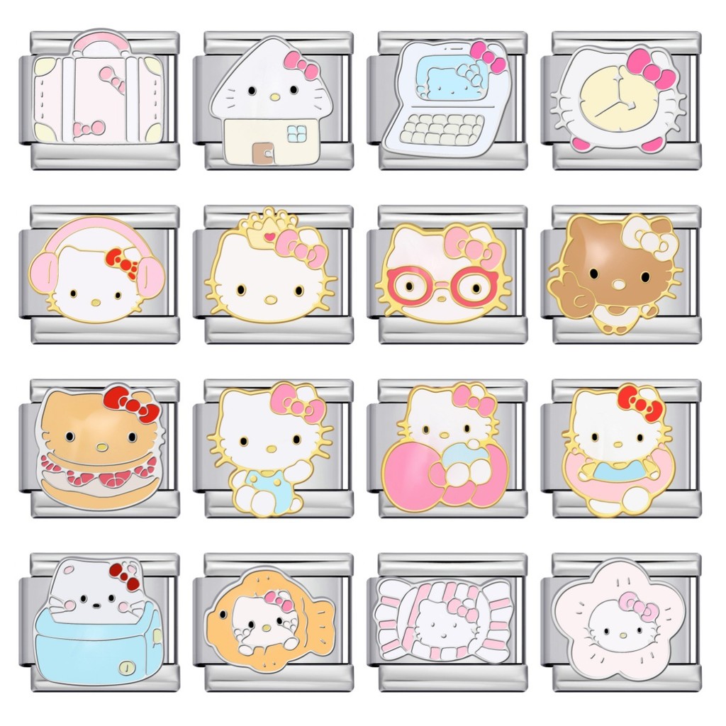 สร้อยข้อมือและสายคล้องคออิตาเลียนสไตล์การ์ตูน .materials: สแตนเลสและไทเทเนียม