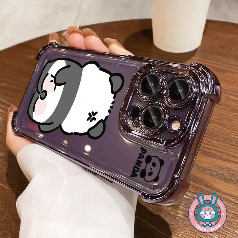 น่ารัก Panda เคสโทรศัพท์สําหรับ Realme C75 C63 C61 C60 C55 C53 C35 C33 C33S C31 C30 C30S Q5 Q5i 4G 5