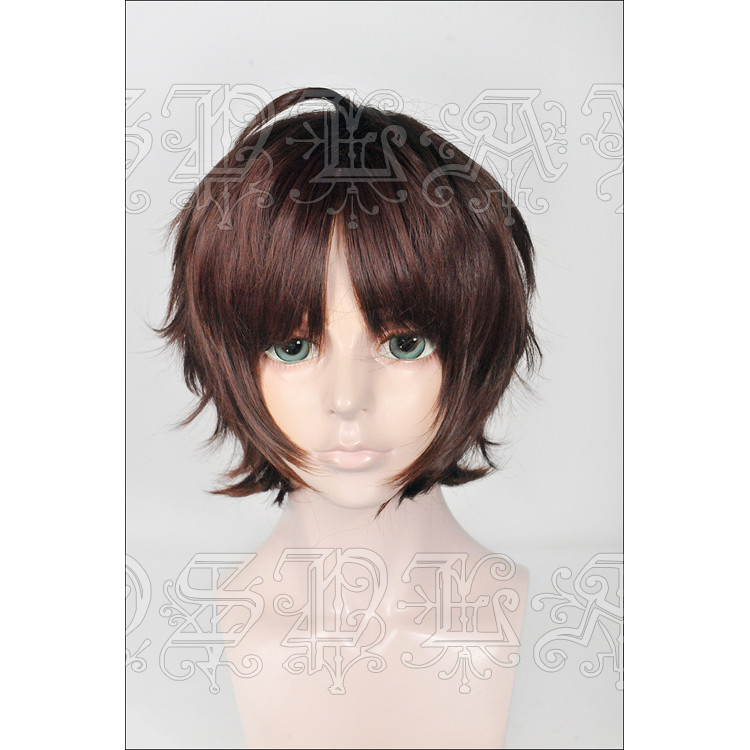 วิกผมสีน้ำตาลอมแดงสำหรับการคอสเพลย์ Oda Nosuke จาก Bungou Stray Dogs