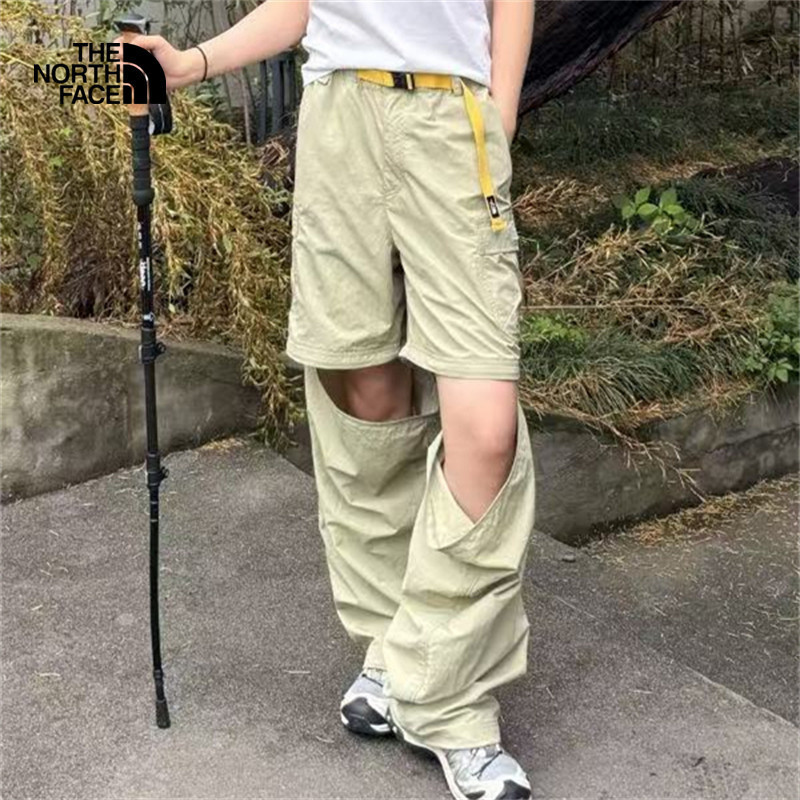 Original ในสต็อกThe North Face โลโก้ปักขนาดใหญ่กางเกงผู้ชายที่ถอดออกได้