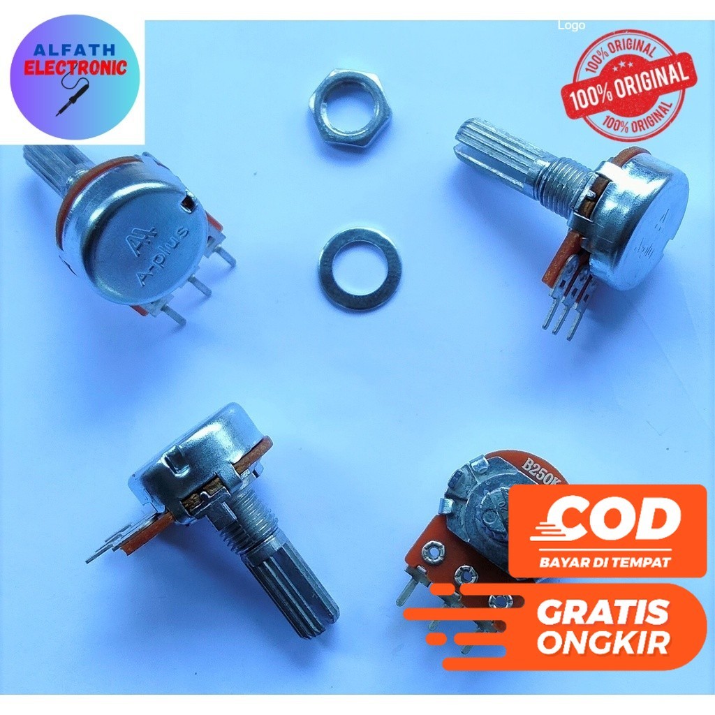 POTENSIO MONO A PLUS 250K 250 K POTENSIOMETER MONO 250K 250 K คุณภาพดีดั้งเดิม