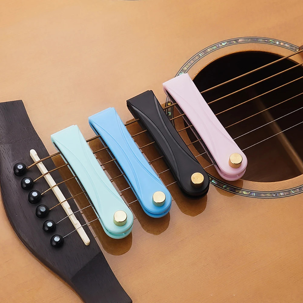 YOUZI ABS กีตาร์เบส String Mute String Silencer Simple Mute Ballad กีตาร์ท่อไอเสียสําหรับไฟฟ้าไม้อะค