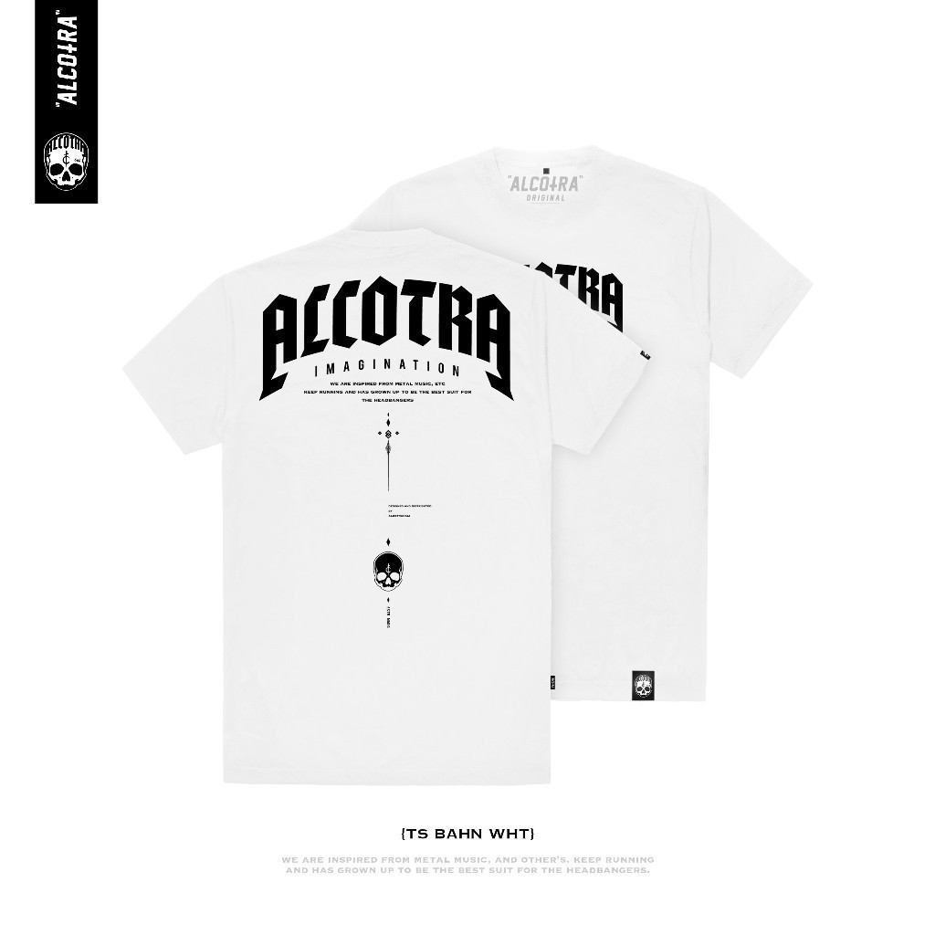 ALCOTRA BALI Original TS WHT LG BAHN // เสื้อยืดโลโก้สีขาว BAHN ALCOTRA // ALCOTRA WHITE T-SHIRT // 