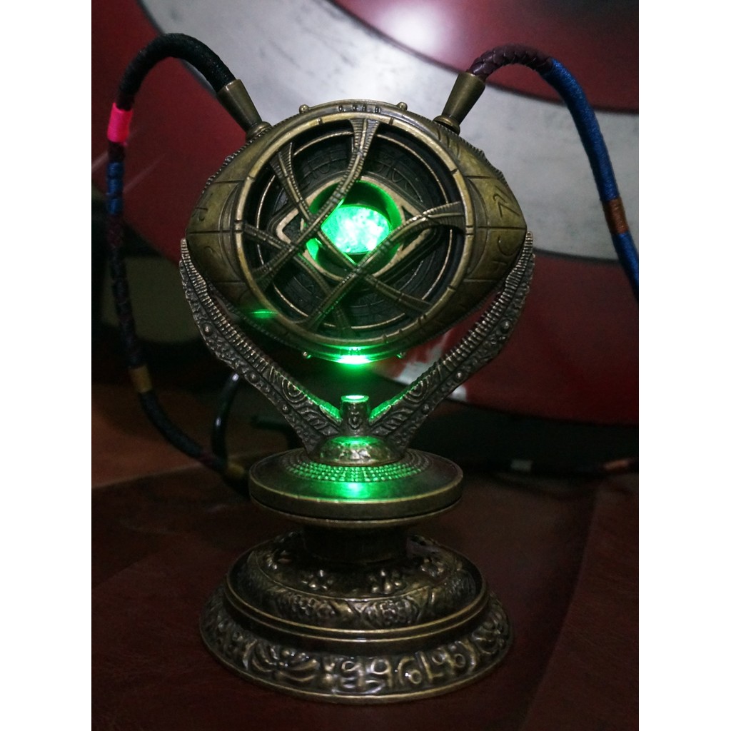 HCMY Doctor Strange Necklace Ago Motorcycle Eye Infinite Rough Stone Time Gem Figure Model สินค้า