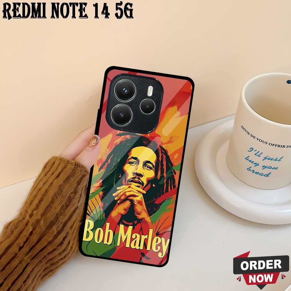 [DC03] GLOSSY SOFTCASE ALL TYPE XIAOMI REDMI NOTE 14 PRO PLUS + คุณภาพระดับพรีเมียม BOB MARLEY MOTIF