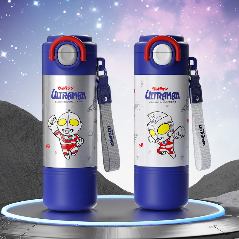 ขวดน้ําดื่มสแตนเลส SUS 316 480ML Ultraman Character 420ML