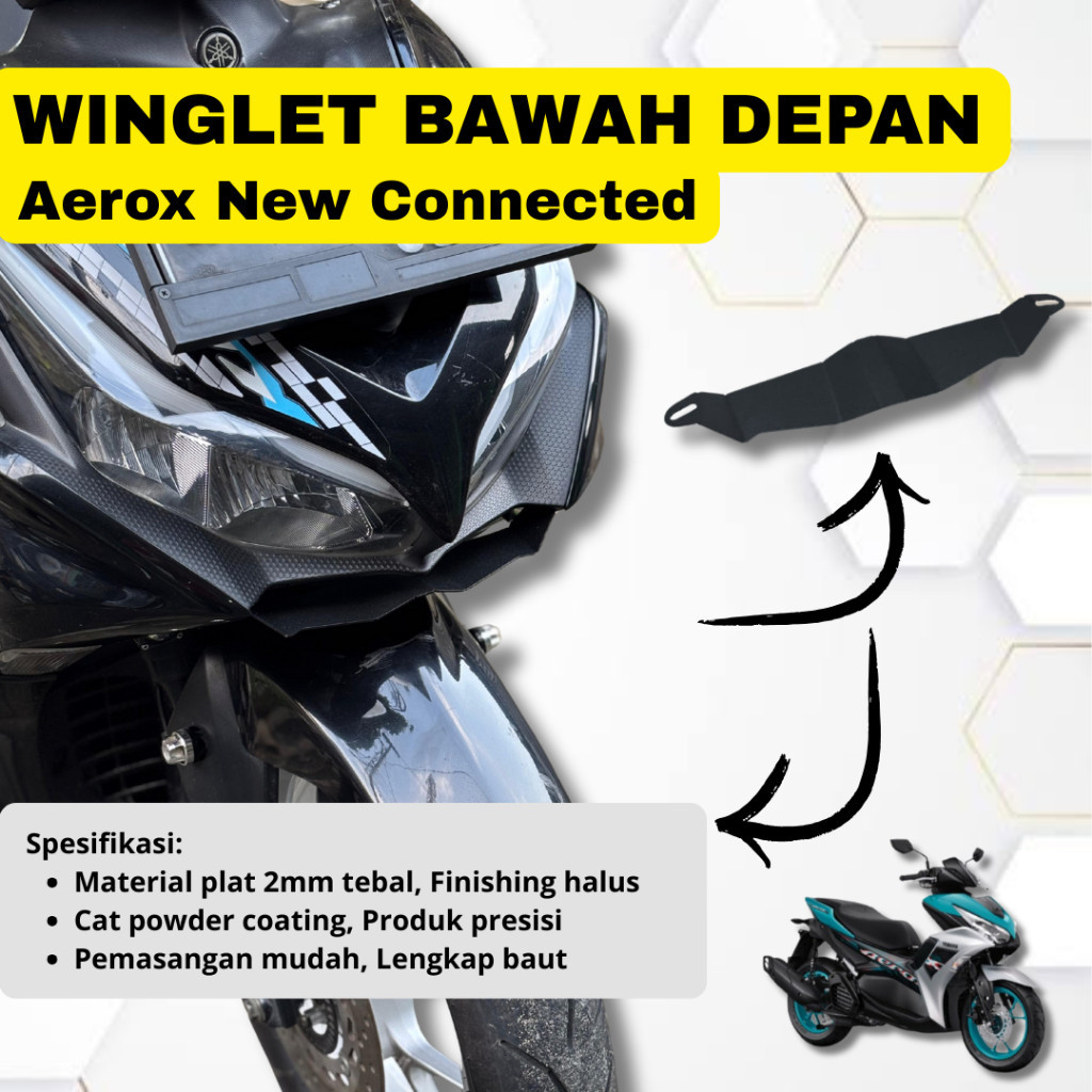 Aerox New Connected ABS Lower Winglet - Cyber City - Standard