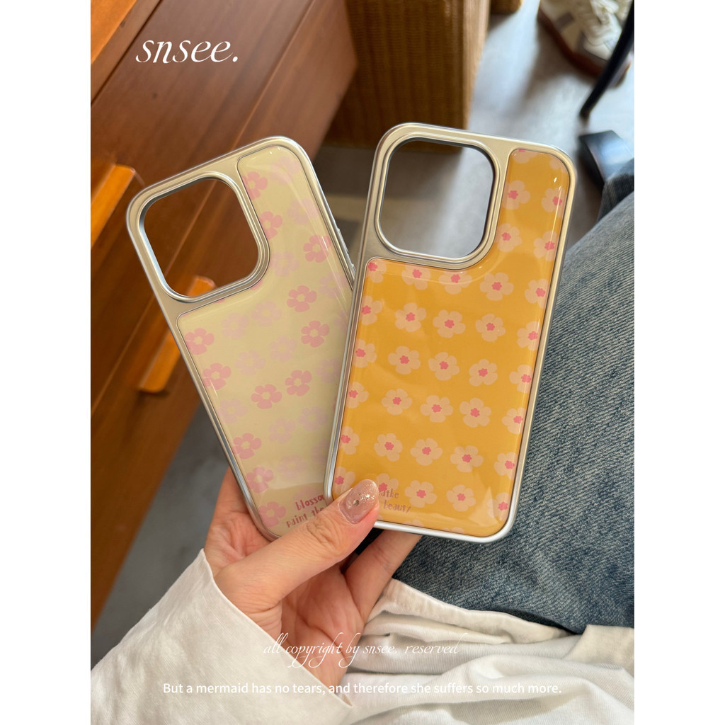 เคสโทรศัพท์ดอกไม้แบบเต็มหน้าจอ Drop-Resistant สําหรับ iPhone 16 Promax 15 Promax 11 12 13 14plus 15plus 16e 16plus 15pro