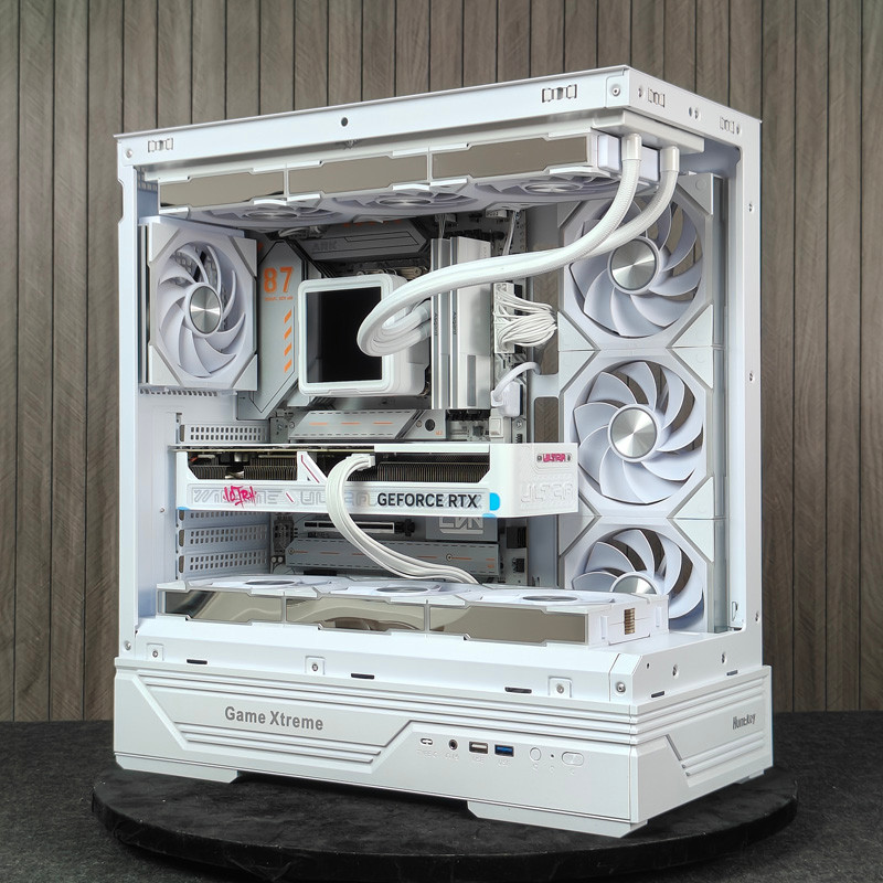 Hangjia GX760A Heavenly Selection Chassis โทรศัพท์เดสก์ท็อปกรณีหลัก ATX Water Cooling ด้านข้างโปร่งใ